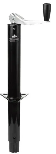 88127 – HUSKY TOWING Trailer Tongue Jack, Manual Top Wind Round A Frame Jack 2000 Tongue Weight Capacity 14-13/16 Inc...